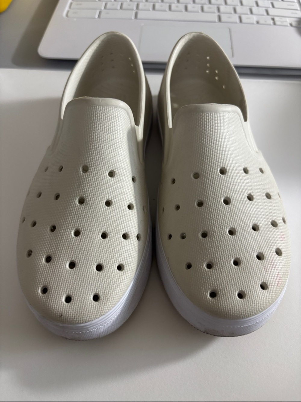 Kids Water Shoes Slip-On in Off-White